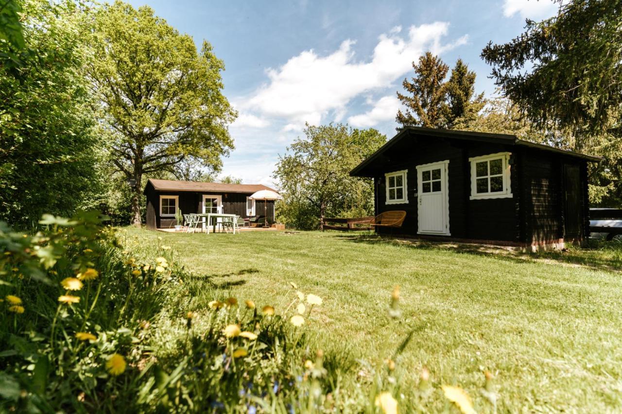 Wunderschoenes Chalet Mit Gaestehaus In Der Natur Mit Fass-Sauna Sangerhausen Buitenkant foto